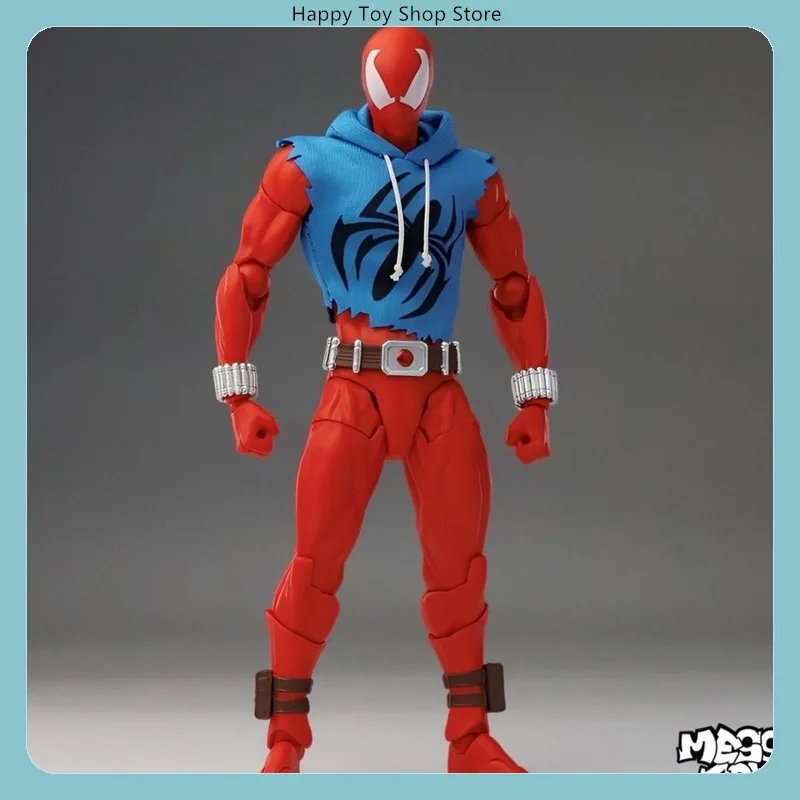 

Scarlet Spider Hero Blue Fabric Costume Articulated Action Figure Model Statue Collection Desktop Decoration Ornament Toy Gift