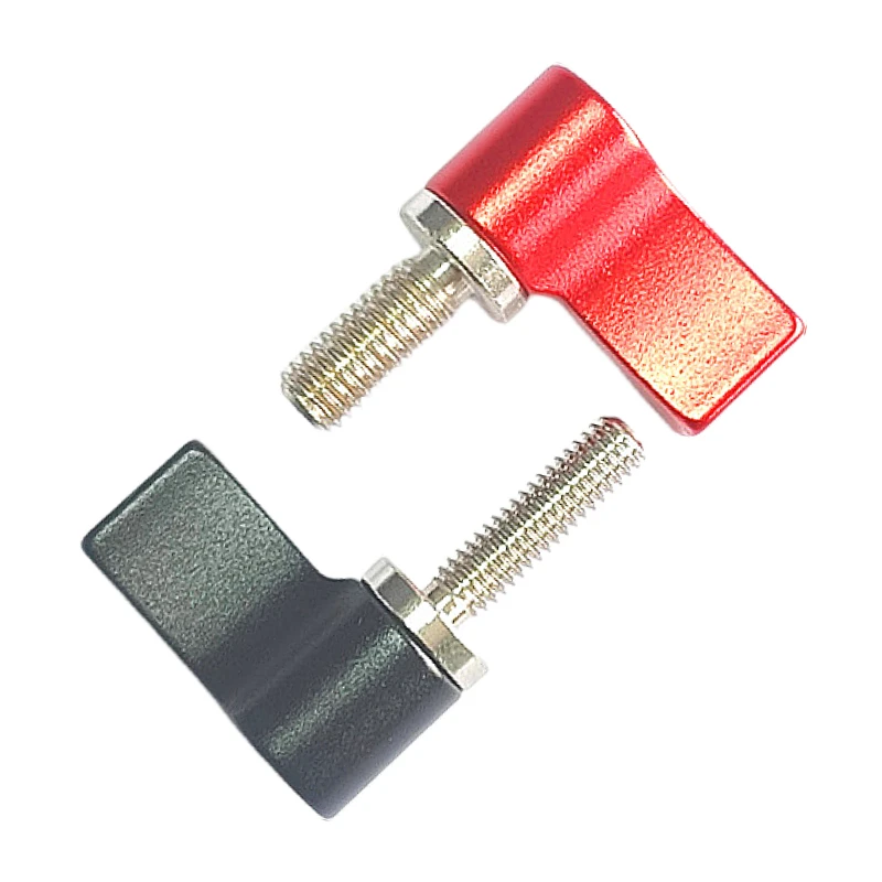 Aleación de aluminio M3M4X10/15/20mm Mini mango ajustable 7 caracteres en forma de L tornillo de mano elástico ajustable accesorios de fotografía
