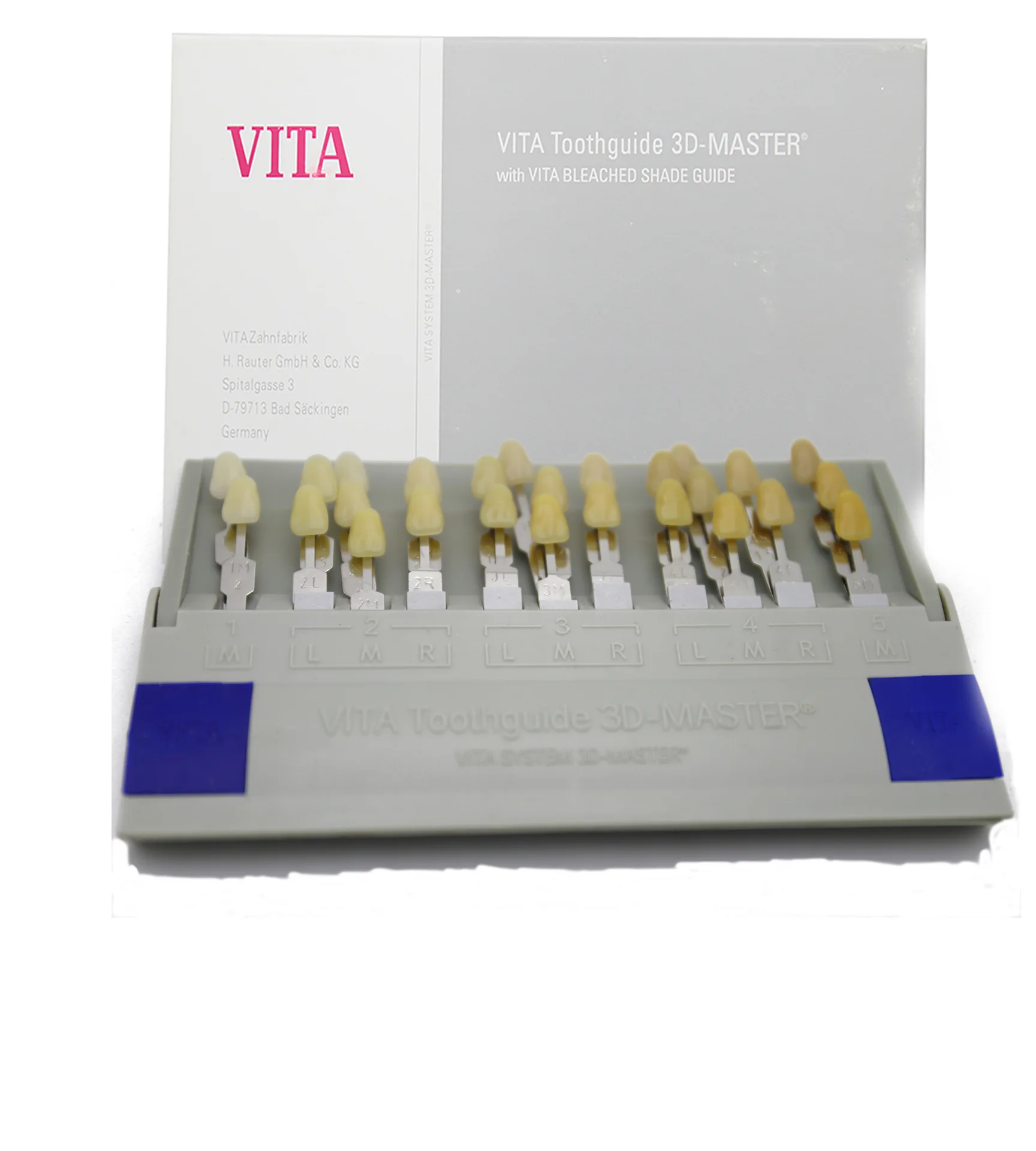 

29 color VITA Toothguide 3D Master Resin Medical Dental 3 Dcolorimetric Board with Bleached Shade