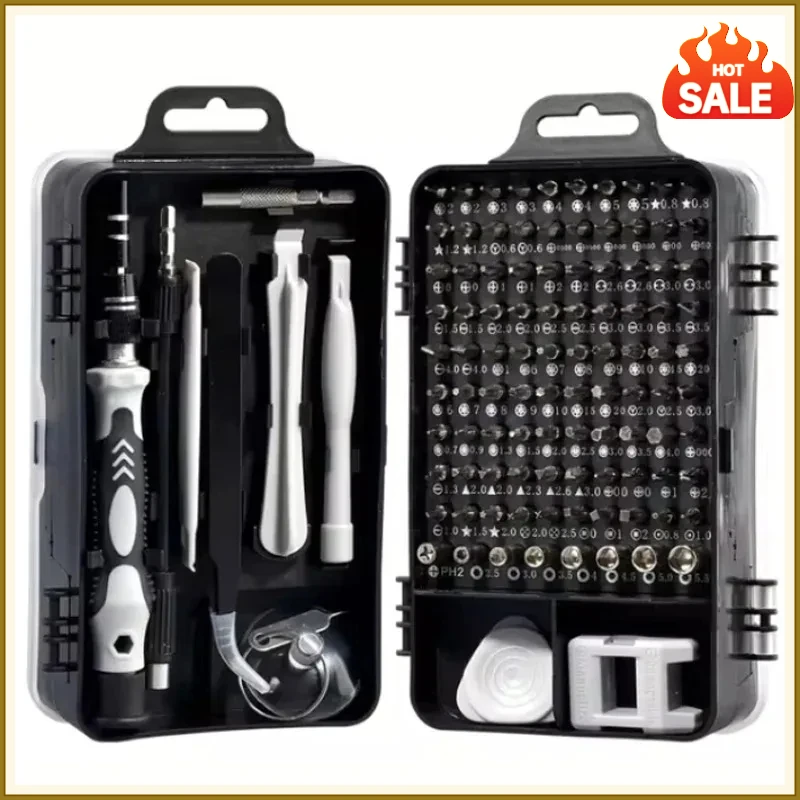 115pcs/lot Magnetic Screwdriver Bit Set Precision Multi Hand Tool Torx Hex Screw Drivers for Computer Phone Repair Tools Boxes