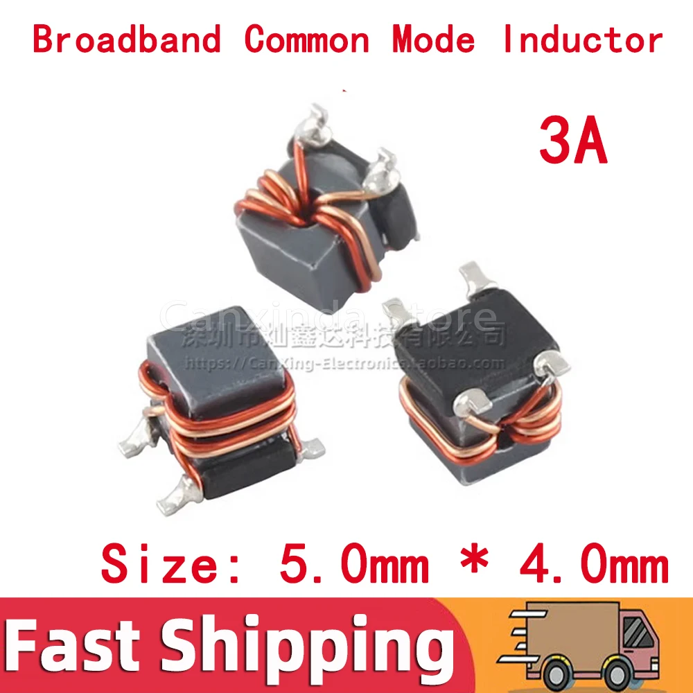 

5pcs SMD 3A High Current Inductance Common Mode Inductor Choke Noise Signal Power Line Broadband ILS0405-01 ILS0405