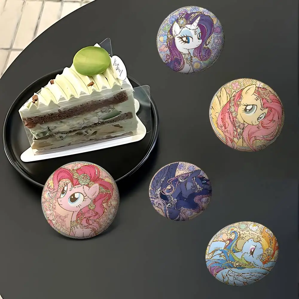 Cartoon M-My L-Little P-Ponys Badge Pins For Friend, Backpack, Clothing, Collectible Accessories, Jewelry Gift
