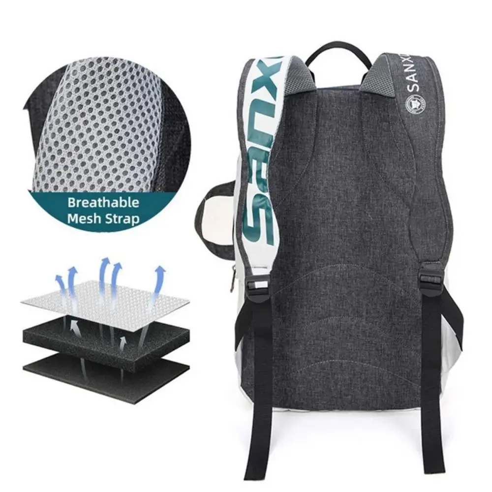 Foldable Tennis Paddle Backpack creative Large Capacity Badminton Racket Bag Tear Resistant Holds 2-3 Rackets Tennis Bag