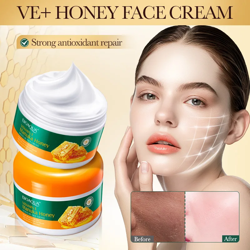 Manuka miel crema Facial reafirmante hidratante antienvejecimiento crema reafirmante de la piel reparación iluminar belleza producto para el cuidado de la piel 100g