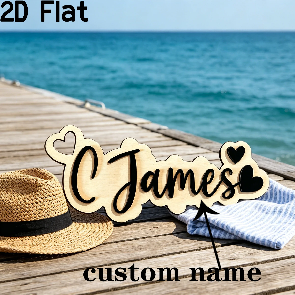1Pc Cutom Name Love Decor Wooden Decor Plaque,Home Room Wall Door Decor,DIY Nursery Birthday Wedding Record Gift