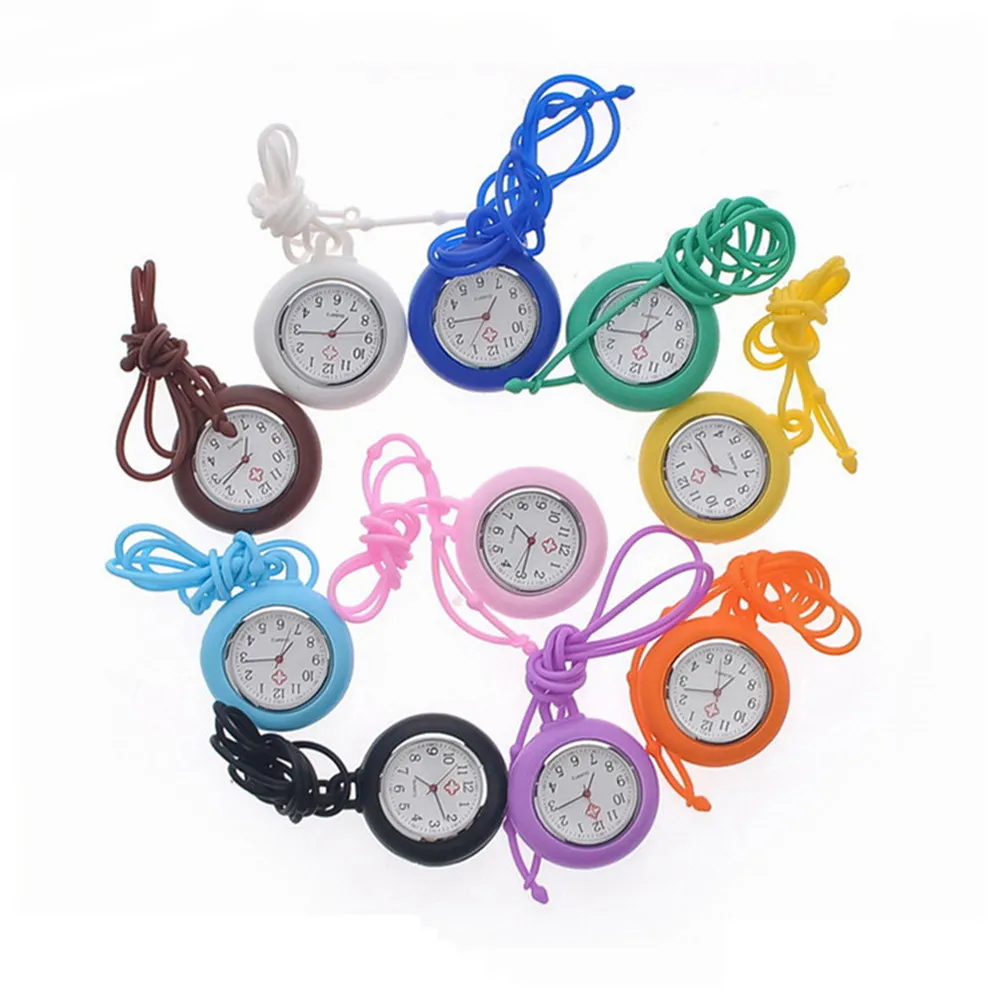 Nurse Watch Silicone Material Unisex Hanging Neck Watch for Healthcare Workers Stable Fit Perfect for Clinics Hospitals Outdoor