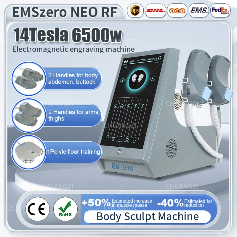 

14 Tesla Emszero Neo прибор для похудения 6500W 2023 Hi-emt Nova Body Sculpt EMS прибор для стимуляции мышц тазового дна