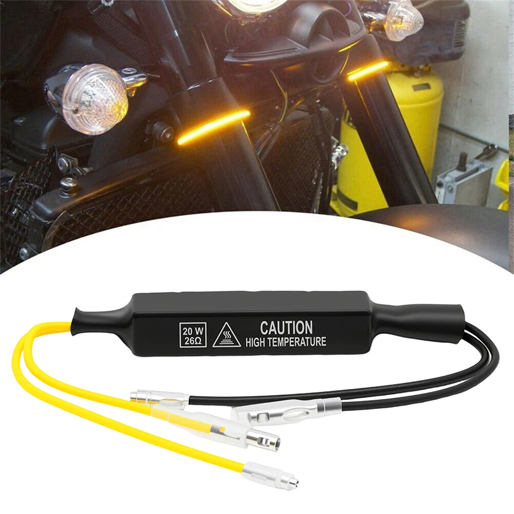 Résistance de charge indicateur 12V 20W, résout l'erreur de clignotant 26 Ohm, clignotants LED, décodeur de défauts, clignotant de moto