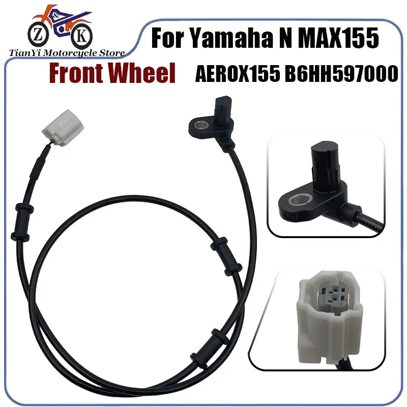 

1PCS Motorcycle Front ABS Wheel Speed Sensor For Yamaha Nmax 155 NMAX155 NMAX-155 AEROX155 Wheel Speed Sensors B6HH597000