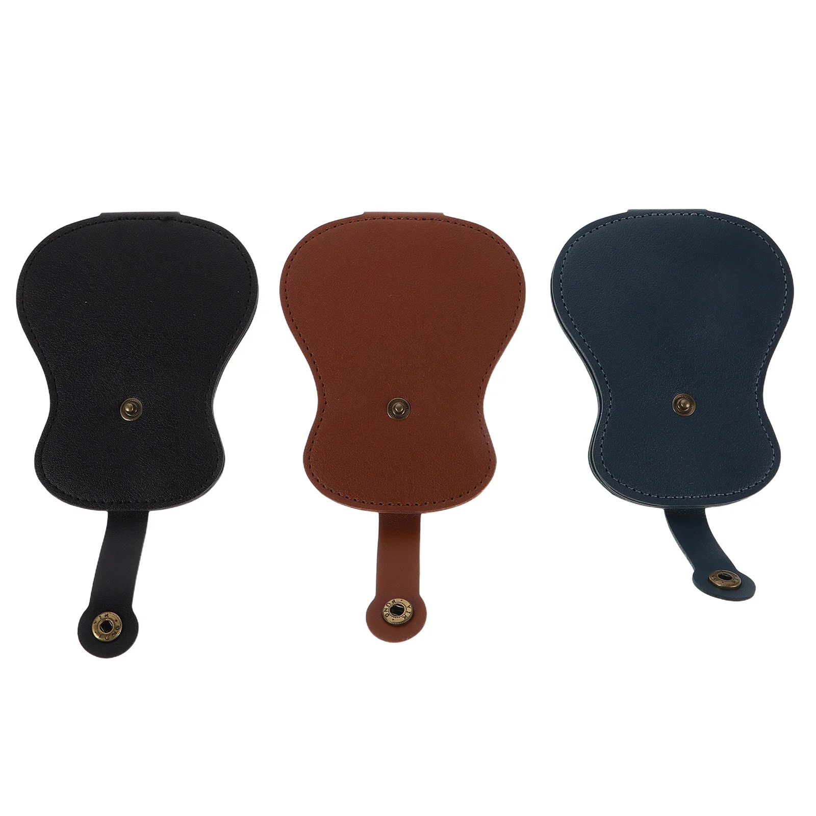 

3pcs Guitar Pick Bag: Pu Guitar Plectrum Storage Organizer - Pu Plectrums Storage Pouch For Long-Term Scratch Protection