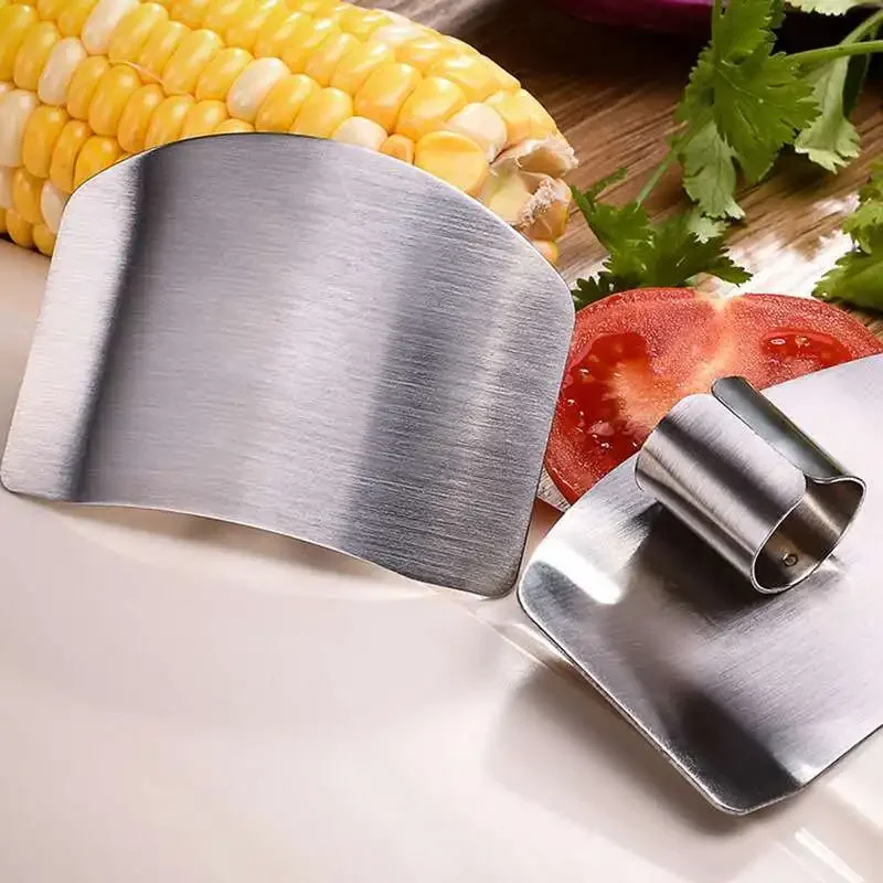 

Stainless Steel Finger Protector Anti-cut Finger Guard Safe Vegetable Cutting Hand Protecter Kitchen Gadgets Kitchen Accessories