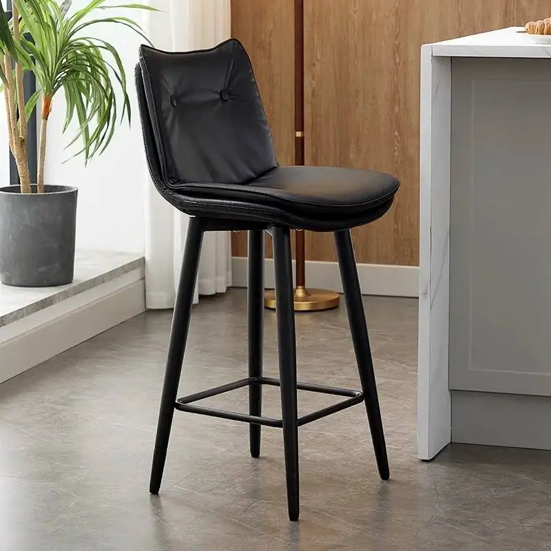 

Pad Design Bar Chair Decorative Luxury Comfortable Upholstered Office Bar Chair Barstools Ergonomic Taburete De Club Furniture