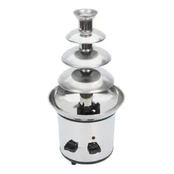 Four-Layer Chocolate Melting Tower DIY Chocolate Mixer Fountain Waterfall Melt Fountain Chocolate Machine Stainless Steel