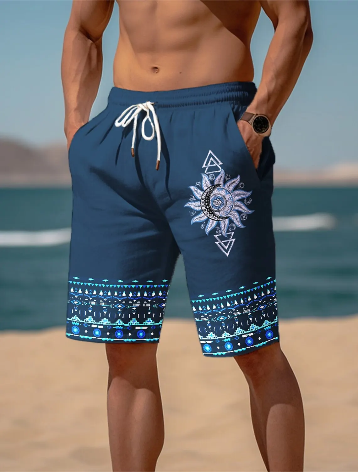 2024 Men\'s Sunflower 3D Printed Shorts Men\'s Summer Breathable Vintage Shorts Fitness Street Shorts Men\'s Ropa Hombre