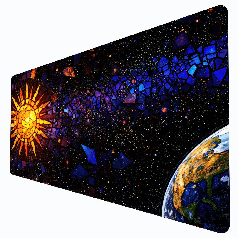 

Цветное стекло в стиле солнечной планеты MTG Playmat Magic Card Battle Mat Нескользящий прочный 35X60 см Commander Playmat Tapete Magic mtg