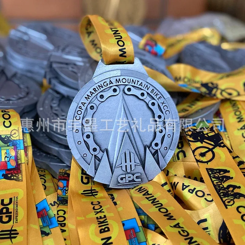 Customized. Marathon Basketball Swimming Games Commendation Prize Paint Sports Culture Metal Souvenir