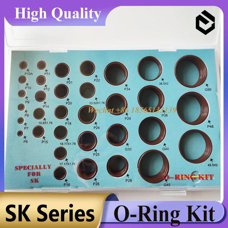 

SK O-ring Box O-Ring Kit Specially for Kobelco O-rings Nitrile Washer Rubber Excavator Seal Kit
