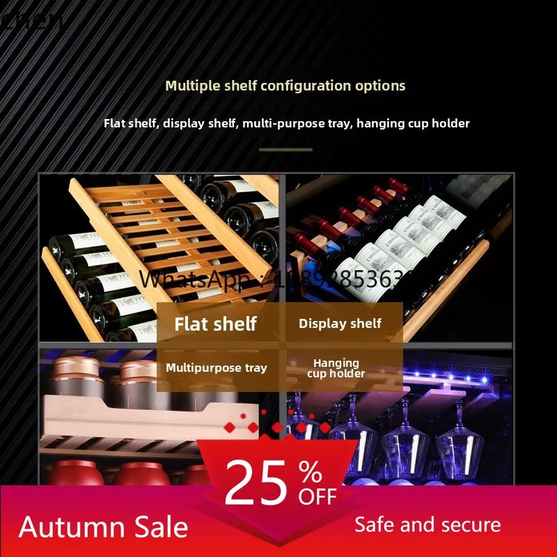 

temperature red wine cabinet refrigerator ice bar household living room ice bar refrigerated tea fresh-keeping cabinet