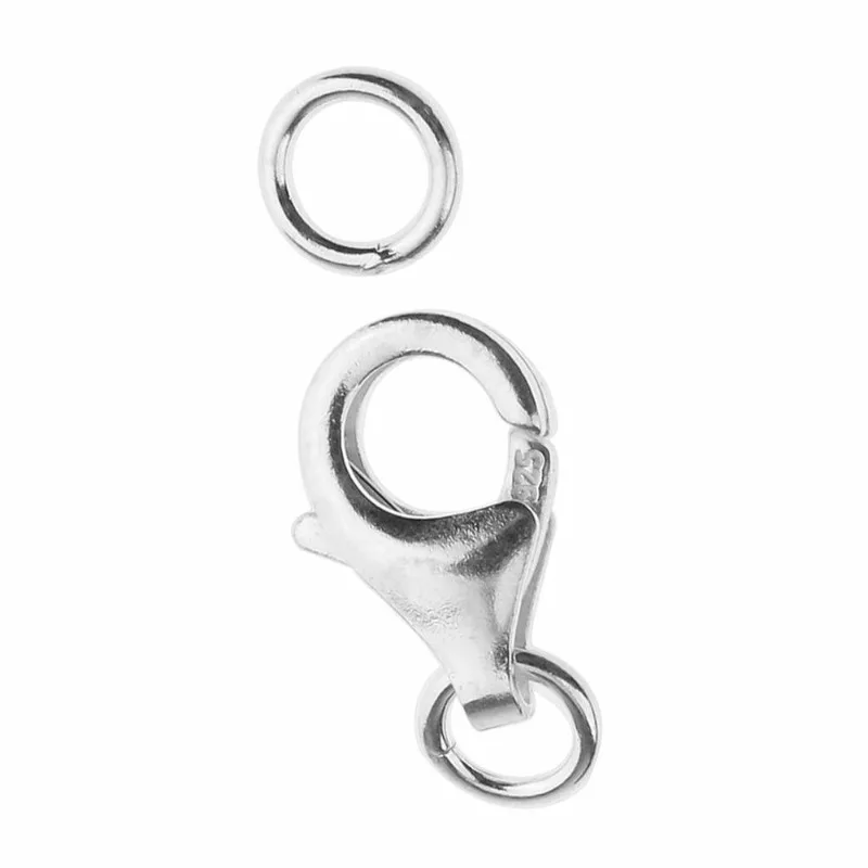 1pcs 925 Lobster Clasp Open Jump Ring for Bracelet Necklace Jewelry Connectors Jewelry Making DIY Buckles Kit