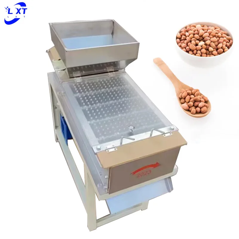 Electric Automatic Small Scale Coated Peanut Groundnut Red Skin Shell Peeling Machine