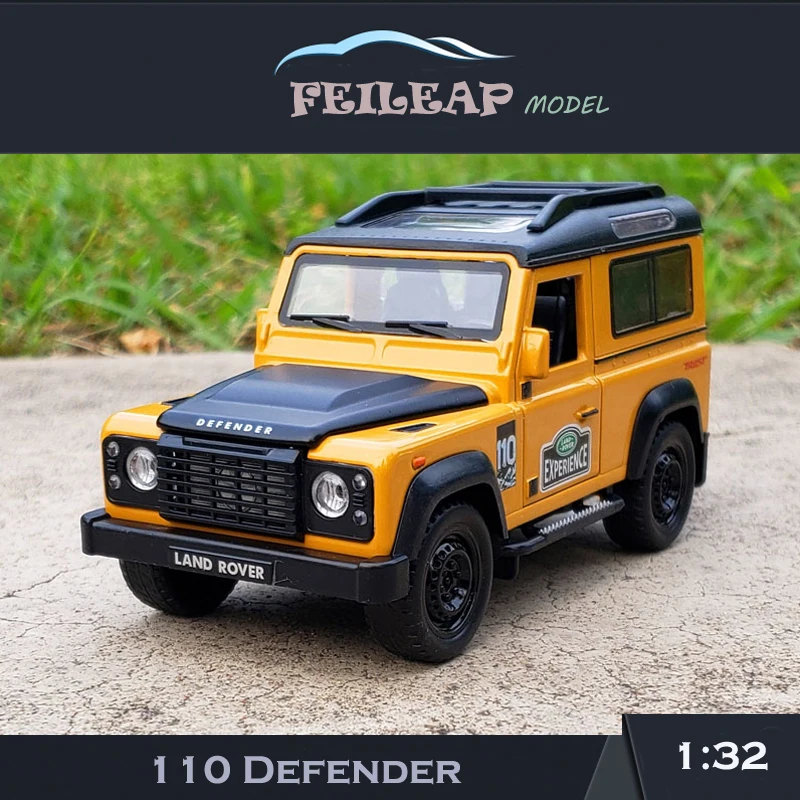 

Simulation 1:32 Alloy Defender 110 Off Road Car Model Sound Light Pullback Die Casting Metal Vehicles Toys Kids Boys Home Decor