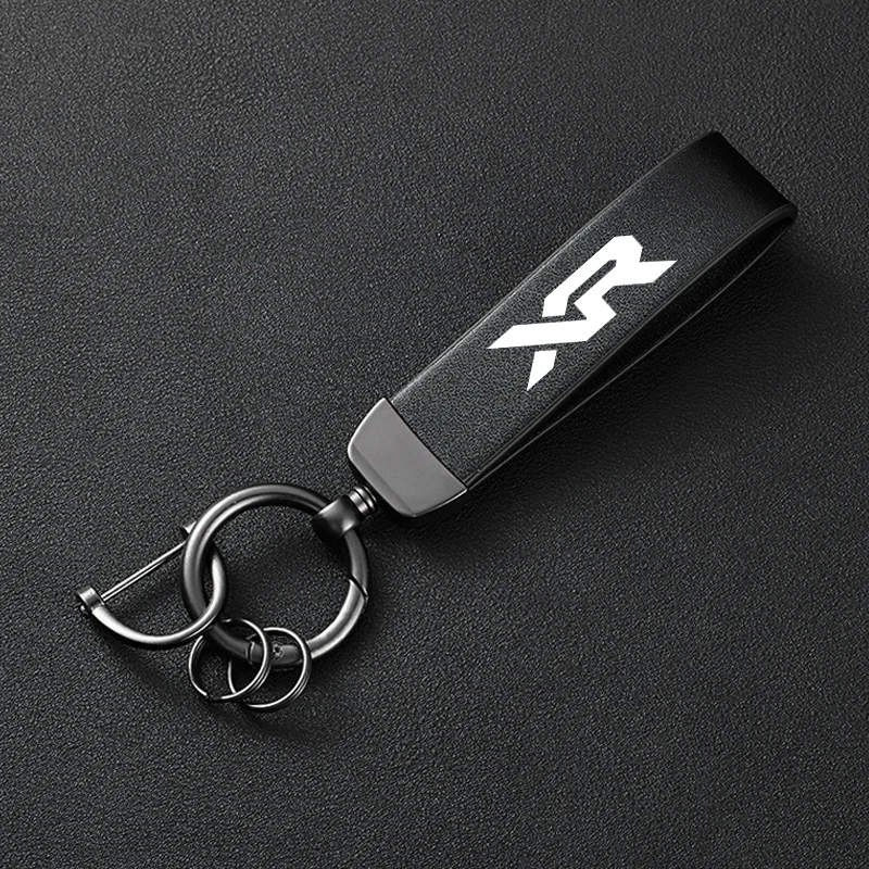 For Honda XR230MOTARD XR 230 250 400 125 2005-2025 Accessories High-Grade Leather Motorcycle Keychain Holder Keyring