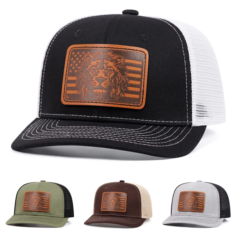 2026 Neue Hip-Hop-Mütze mit Löwenmotiv, Netzstoff, Outdoor-Sonnenschutz, Skateboard-Mütze, Alltags- und Pendler-Dekorationsmütze, Unisex-Baseballkappe