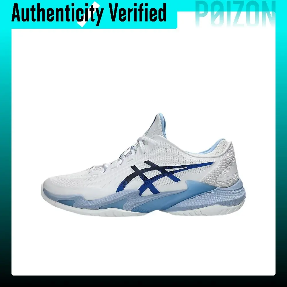 ASICS Court FF 3 Novak Low top Tennis Shoes Men's White Blue 1041A522-967