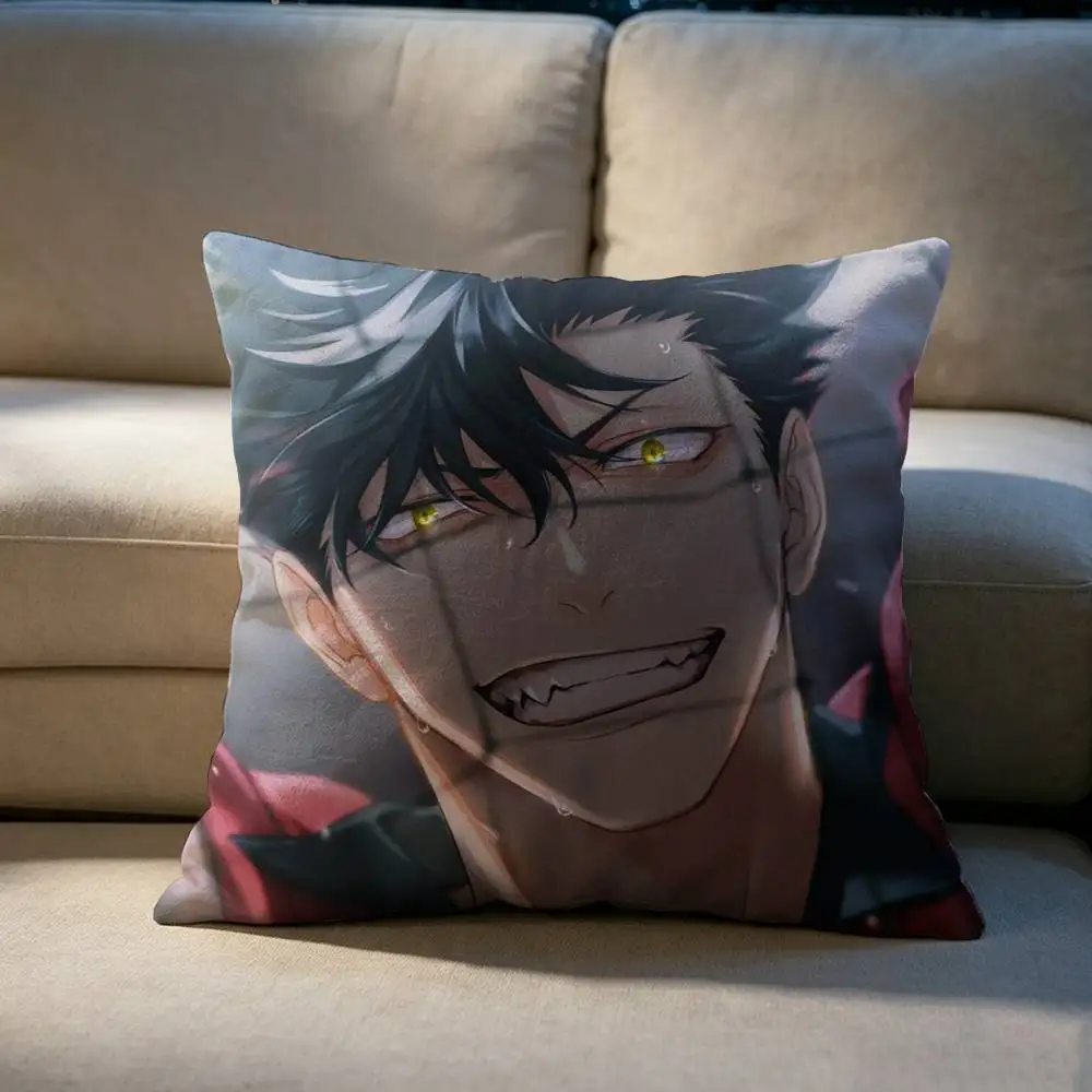 Haikyuus Tetsuro Kuroo Double-sided printed pillow cover Solid color minimalist pillowcase, fits all bedroom styles