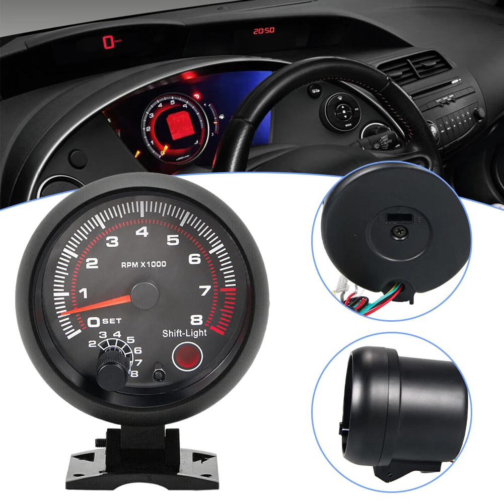 Universal Car Tachometer Easy Install Car Digital Meter Boat Accessories