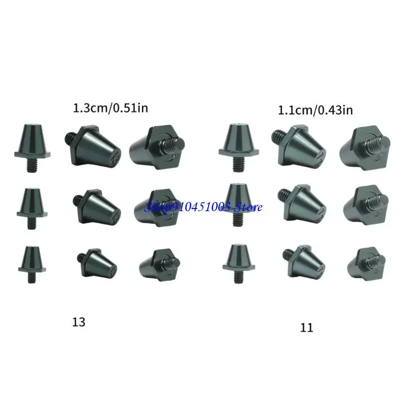 77HC 12 pezzi tacchetti ricambio per tacchetti da calcio in alluminio tacchetti per scarpe da calcio con tacchetti chiodati