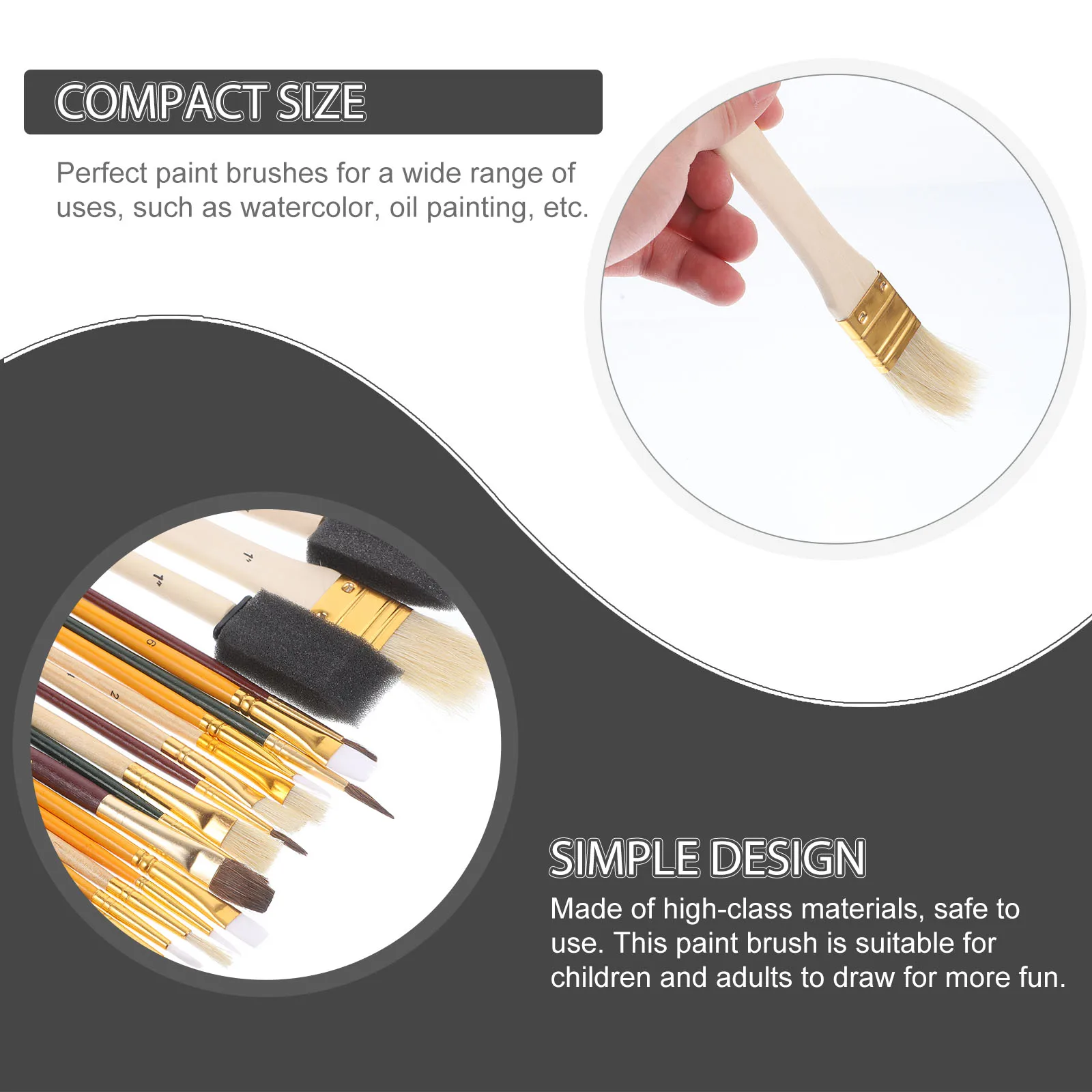 

25pcs Painting Brush Set Professional Watercolor Oil Painting Wear-Resistant Multi-Function Portable Artist Draw Supplies