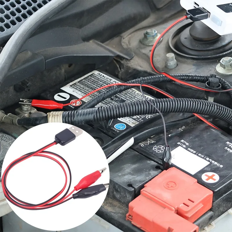 

USB-зажим «крокодил», тестовый провод питания, 5 В, штекерный разъем, зажимы «крокодил», кабель, тестер автомобильных цепей для ремонта автомобиля «сделай сам»