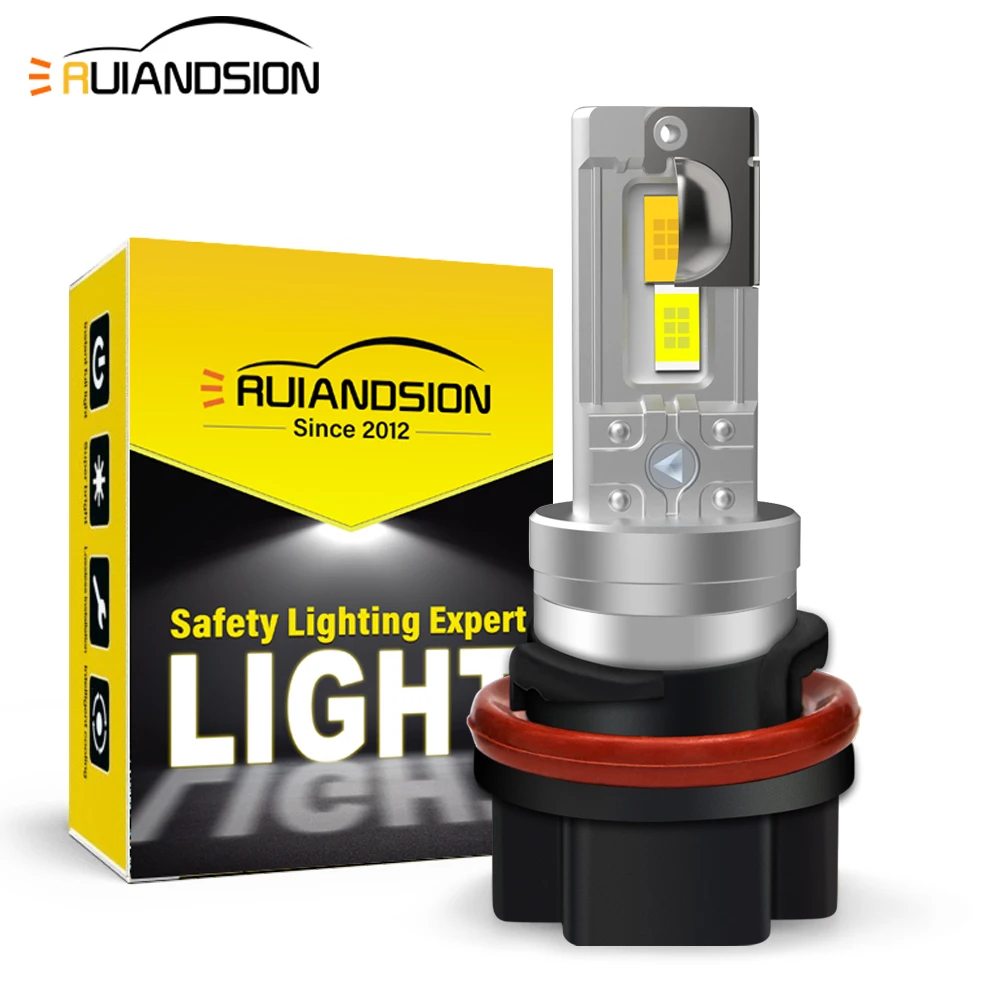 

1pc HS5 HS5X Motorcycle Headlamp 22W LED White Yellow Dual Light Auxiliary Bulb High Low Beam Fit with Honda CB750 Suzuki VS800