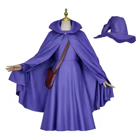 Cosplay Berserk Schierke Dress Cloak with Hat Bag Costume Halloween Party Masquerade Suits for Women Girls