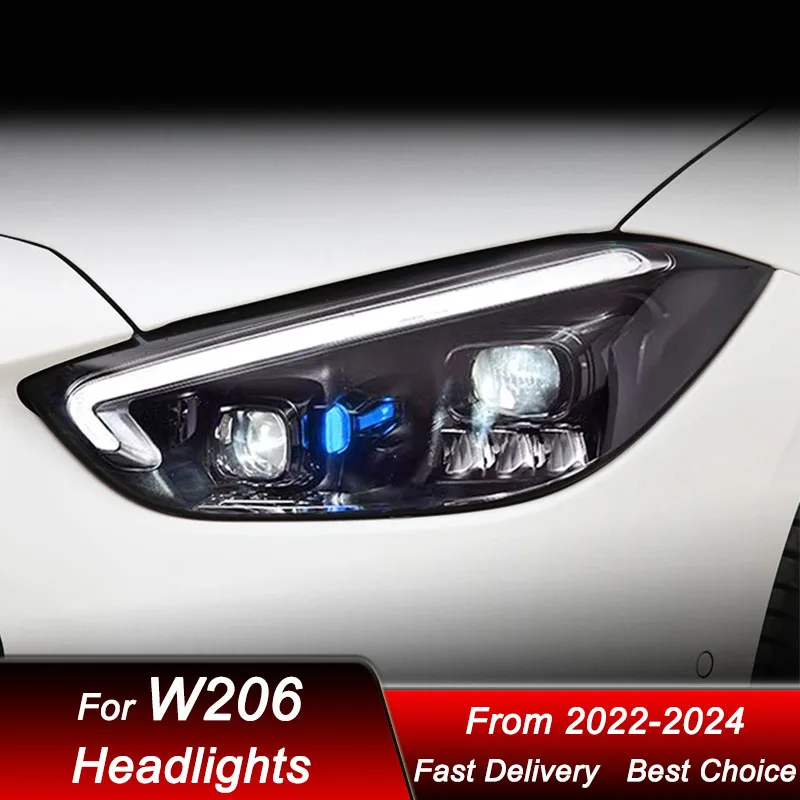 

Car Led Headlights For Mercedes-Benz C class W206 2006-2012 new style LED Auto Headlamp Assembly Projector Lens Accessories Kit