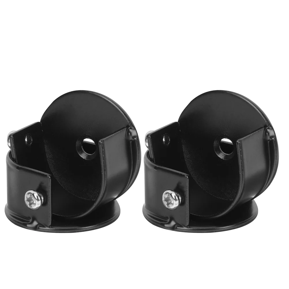 

4pcs Curtain Rod Brackets Stainless Steel 28Mm Sockets For Shower Window Drapery Closet Pole Support Metal Rod Holder Valance