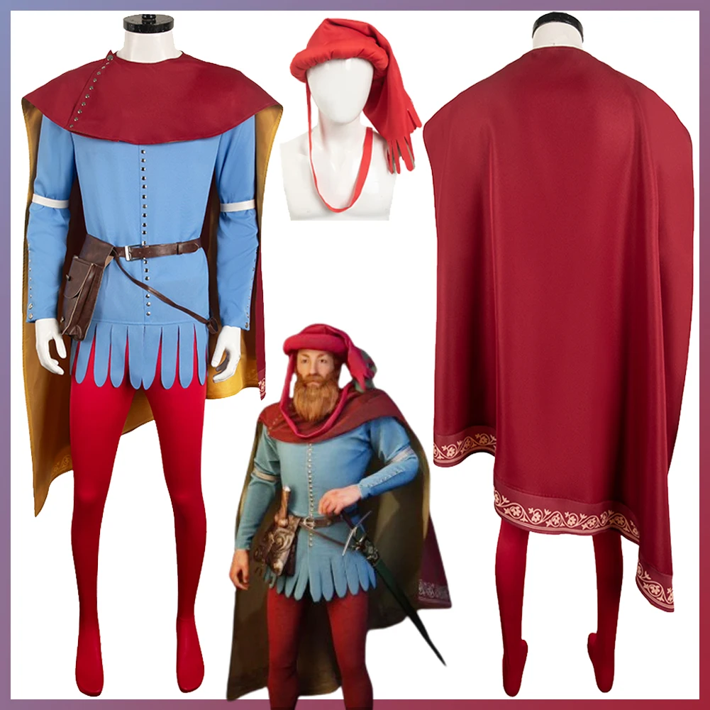 

Wholesale Medieval Lord Cosplay Role Play Hat Cape Suits Game Manor Costume Adult Men Roleplay Male Fantasy Party Clothes