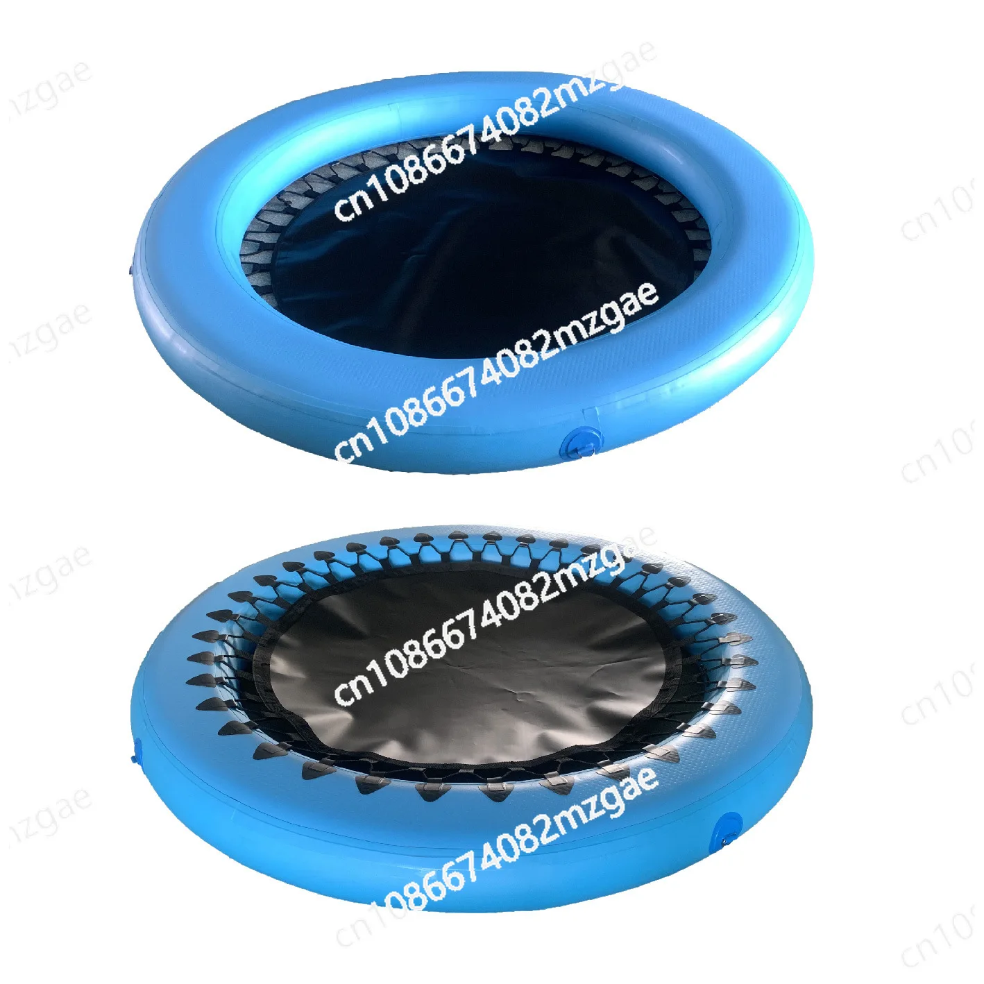 PVC outdoor swimming pool multi-person water inflatable floating platform, anti-drowning inflatable floating row