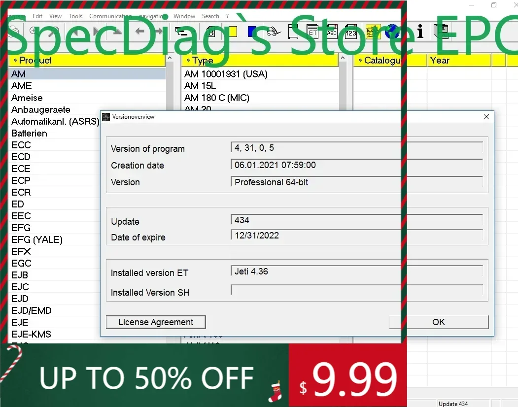 

Вилочные подъемники SpecDiag Jungheinrich ET Parts + SH Repair +Judit 4 Diagnostic V4.37 +Never Expire + KEYGEN