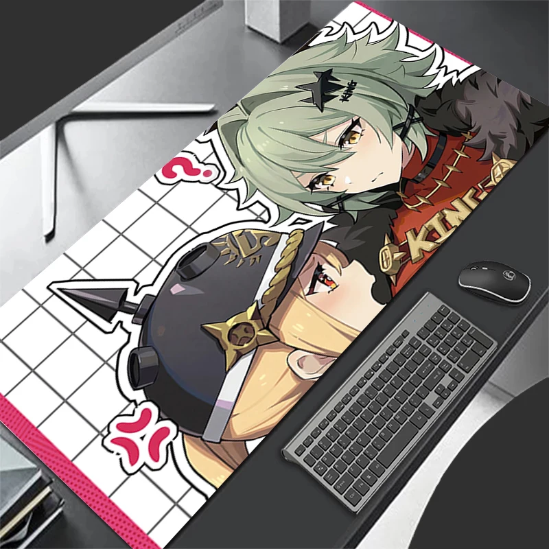 

Mousepad Pattern Mouse Pad HD Desk Mat Computer Gaming Keyboard Pad Rubber Mat Zenless Zone Zero Caesar King Non Slip Mouse Mat