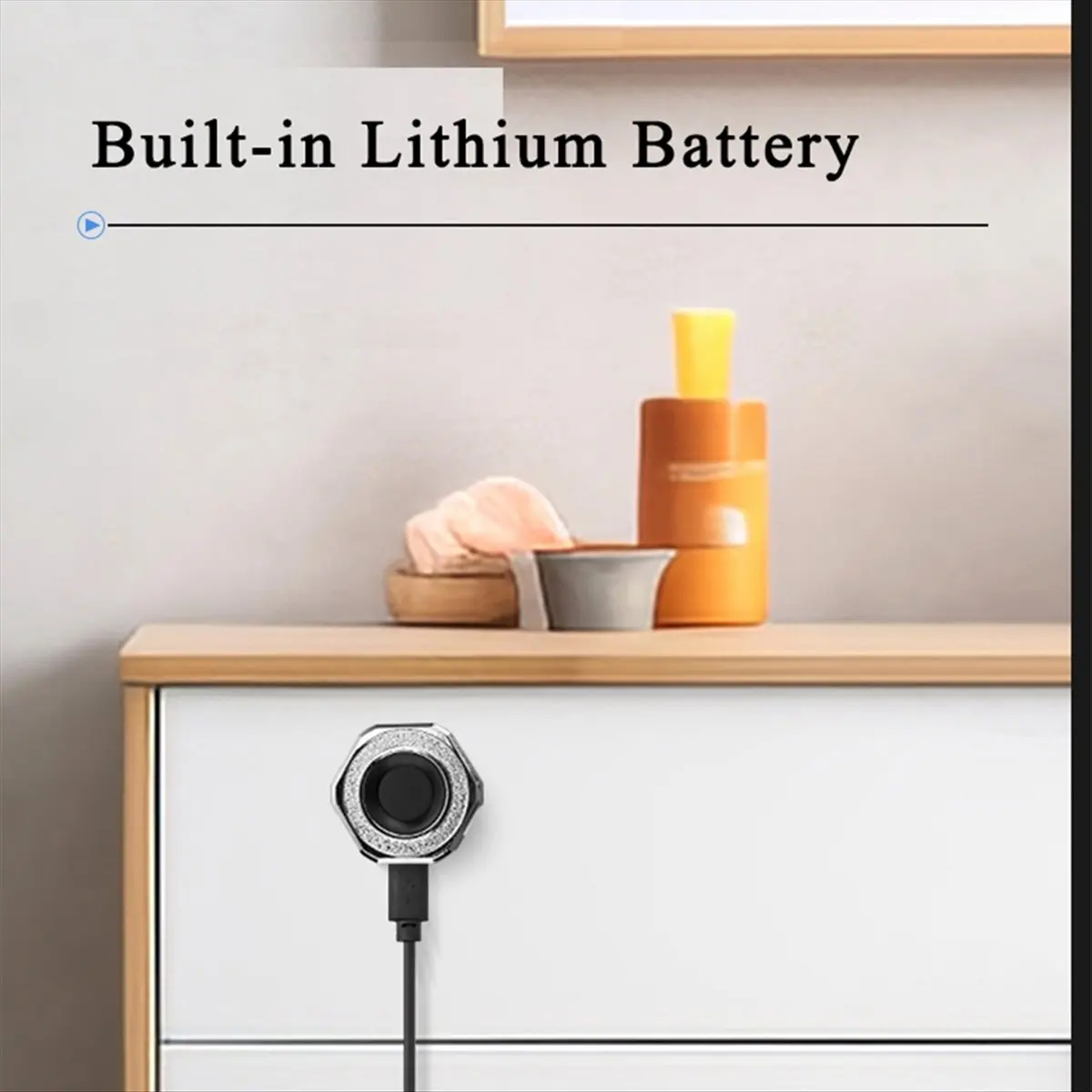Tuya APP Remote Control Smart Fingerprint Cabinet Drawer Strongbox Mailbox Electric Lock Black L20mm