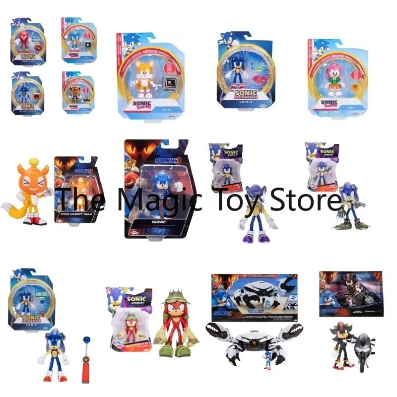 Figura de acción original de Sonic The Hedgehog, modelo de juguete de la película, figuras de acción de Sonic, coleccionables Jakks, edición limitada rara, regalo de cumpleaños