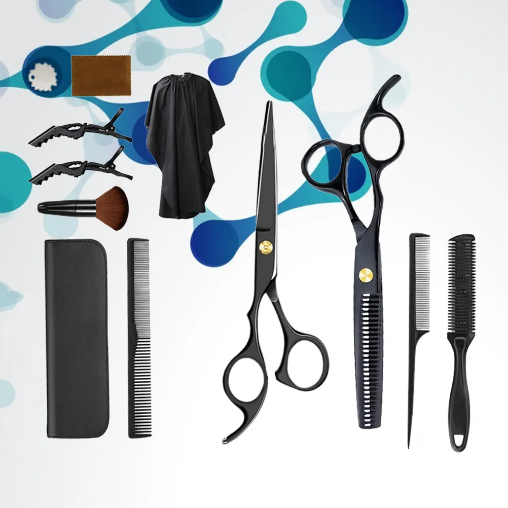 

Набор парикмахерских ножниц 1 шт.: профессиональные ножницы для стрижки, прямые и филировочные ножницы, принадлежности для стрижки волос для дома, салона, барбершопа
