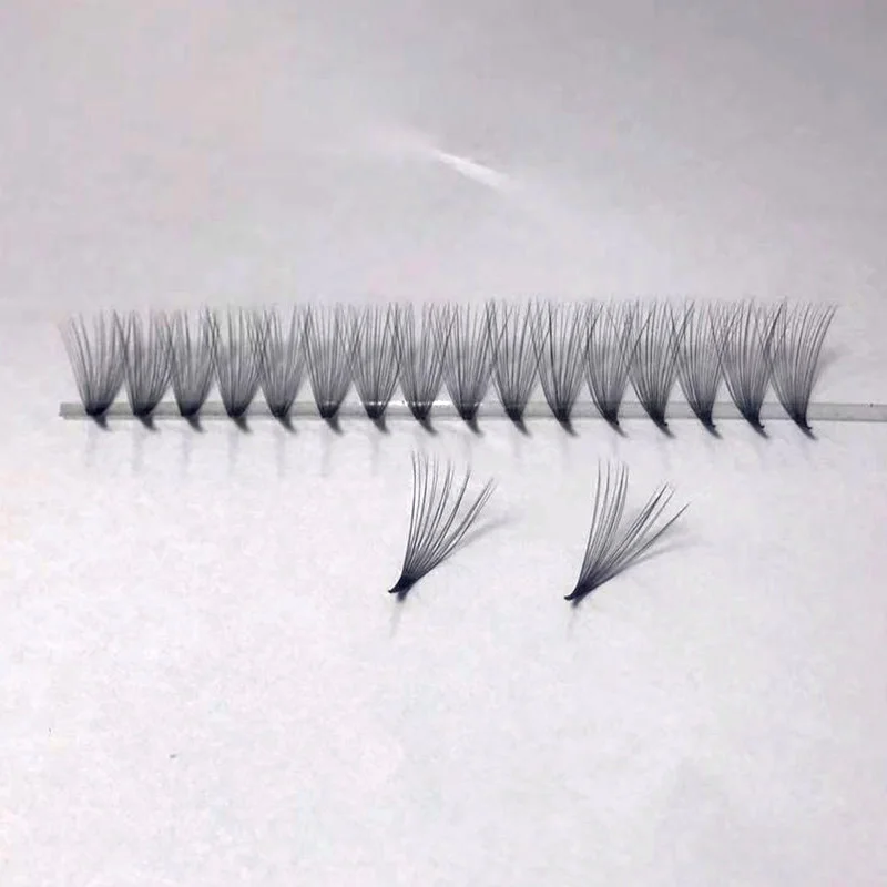 1000/500 Fans Thin Pointy Base Premade Fans Loose Fans 20D Volume Lash Sharp Narrow Stem Cluster Eyelash Extension