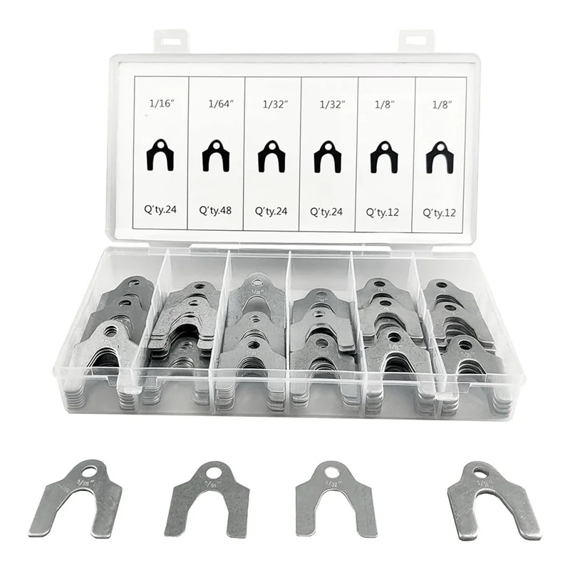 T21C Piece 144-Piece Body Shim Set Auto Alignment 1/16" 1/64" 1/32" 1/8" Shims Assortment