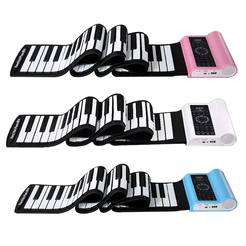 

Flexible 88 Keys Keyboard Digital Piano Musical Instrument Foldable Piano Kids