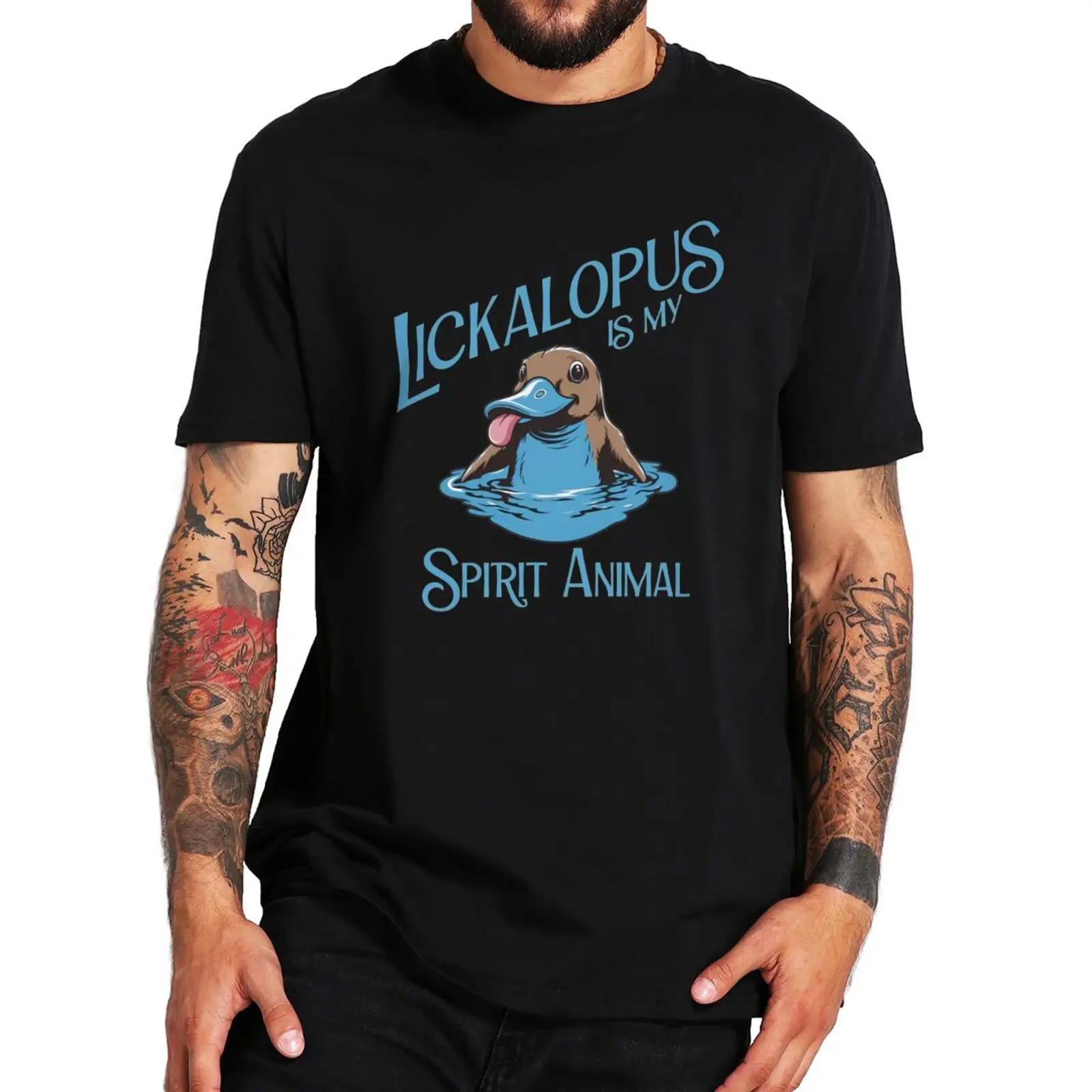 

Lickalotopus Is My Spirit T Shirt Animal Funny Slang Weird Gift Tee Tops 100% Cotton Soft Unisex O-neck T-shirts EU Size