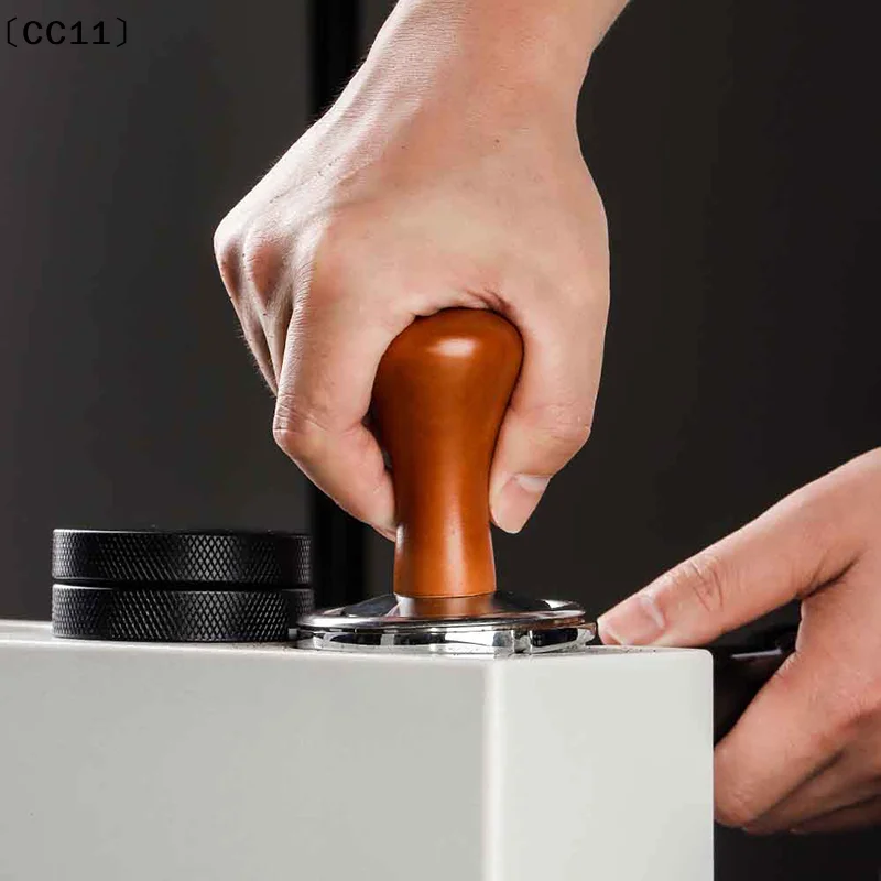 49/51/53/58MM 木製コーヒータンパー 内部スプリ - Coffee Tamper Leveler のレビューと価格