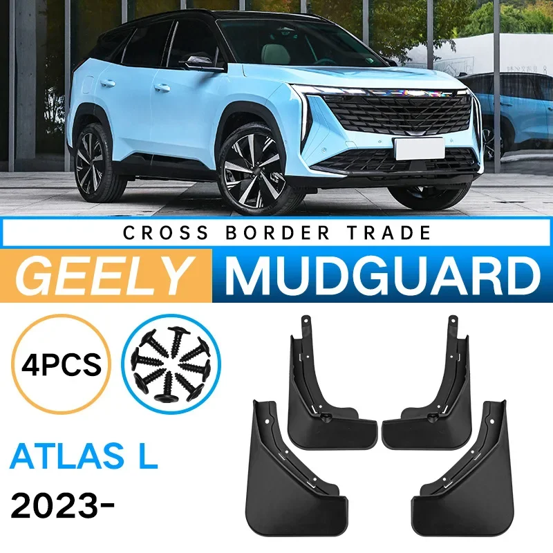 Geely BOYUE L Atlas L 2023 için çamurluklar çamurluk ön arka tekerlekler çamurluklar Splash Guard çamur Flap araba aksesuarları